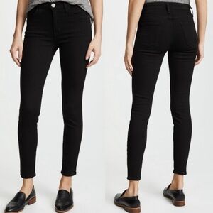 Current Elliott High Waisted Black Dark Wash Stiletto Jeans Jean Denim Size 27